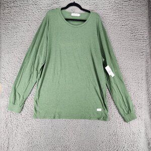 Kinetix Shirt Mens 3X Green Cotton Long Sleeve Tee *NWT*